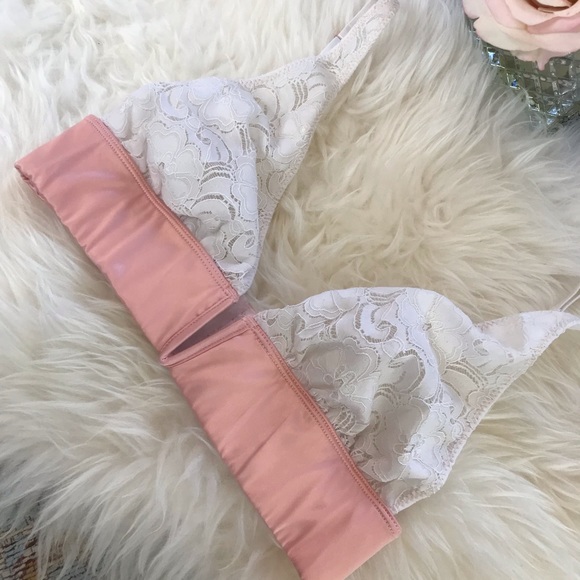 Free People Other - Intimately Free People® Satin Lace Unlined Bra Size XS